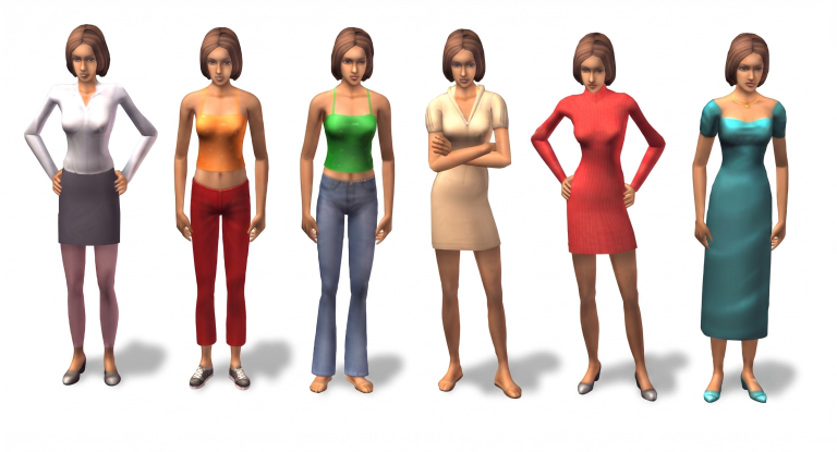The Sims 2 Clothing render