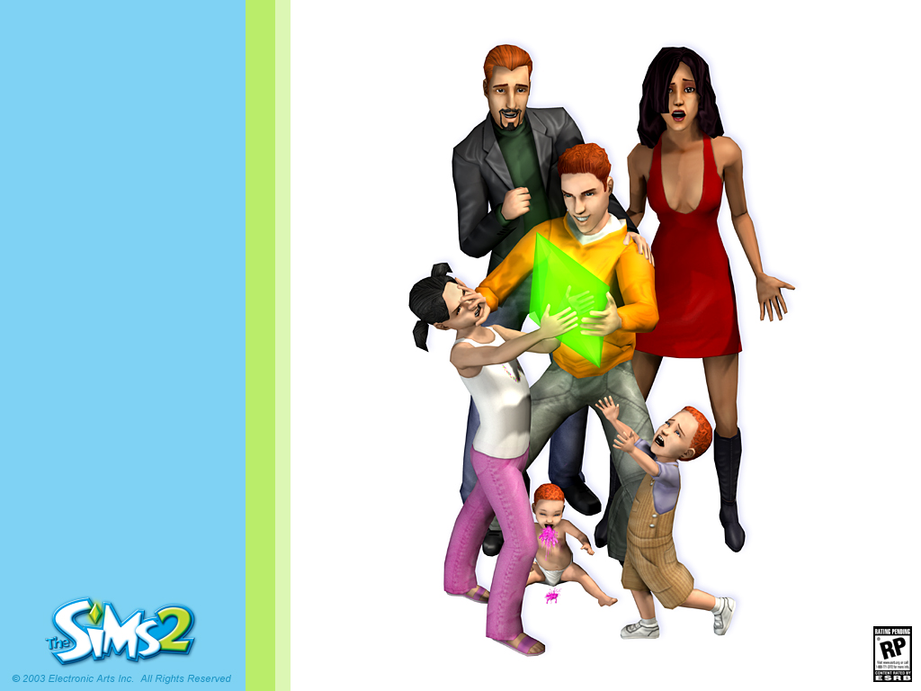 Another The Sims 2 Family Wallpaper