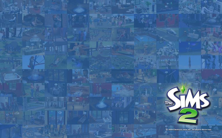 The Sims 2 Collage Wallpaper