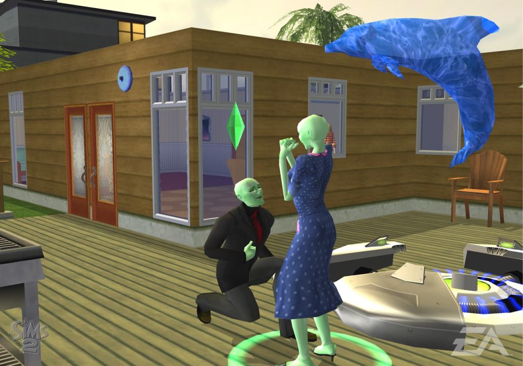 the-sims-2-console-alien-marriage-proposal-screenshot