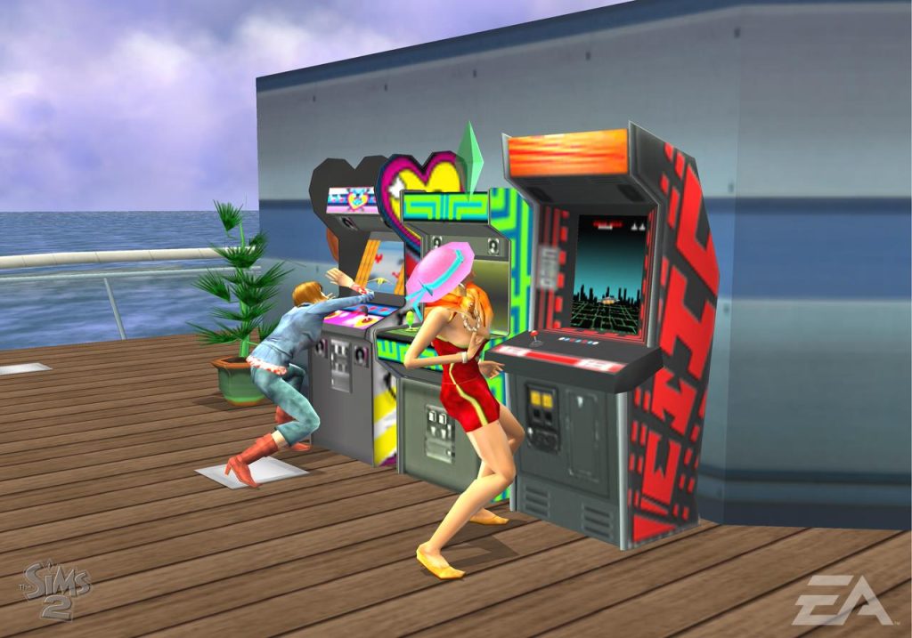 the-sims-2-console-rooftop-arcade-gameplay-screenshot