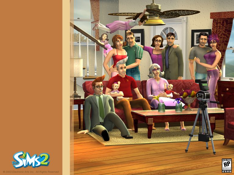 The Sims 2 Family Wallpaper