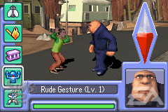 the-sims-2-gba-rude-gesture-level-1-training-screenshot