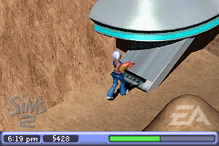 the-sims-2-gba-ufo-ramp-entry-gameplay-screenshot
