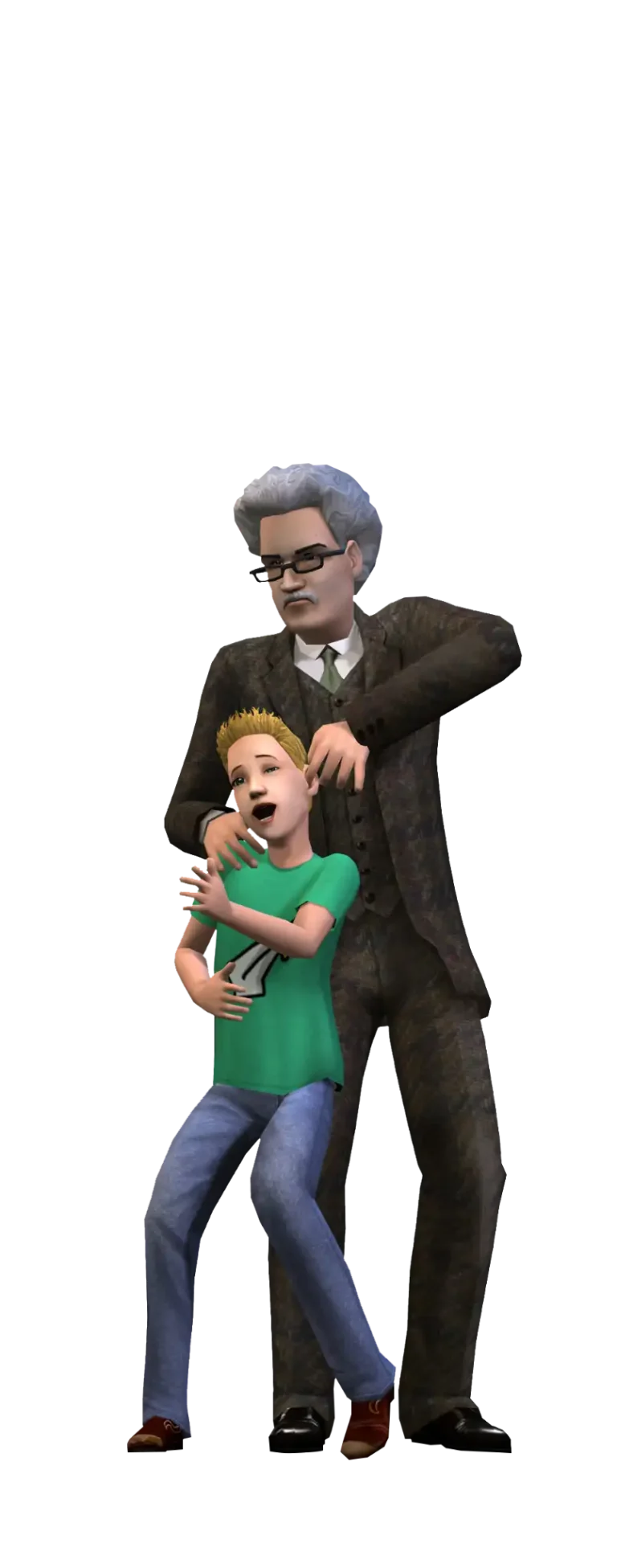 the-sims-2-grandfather-and-boy-render