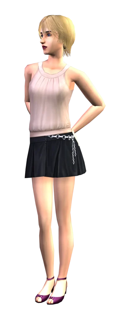 the-sims-2-hm-fashion-blonde-woman-pink-top-black-skirt-render