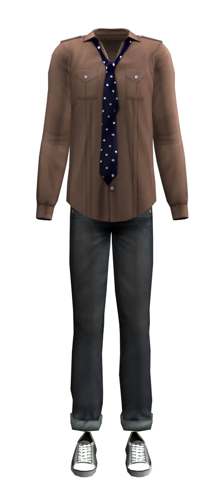 the-sims-2-hm-fashion-mens-brown-shirt-tie-jeans-outfit-render