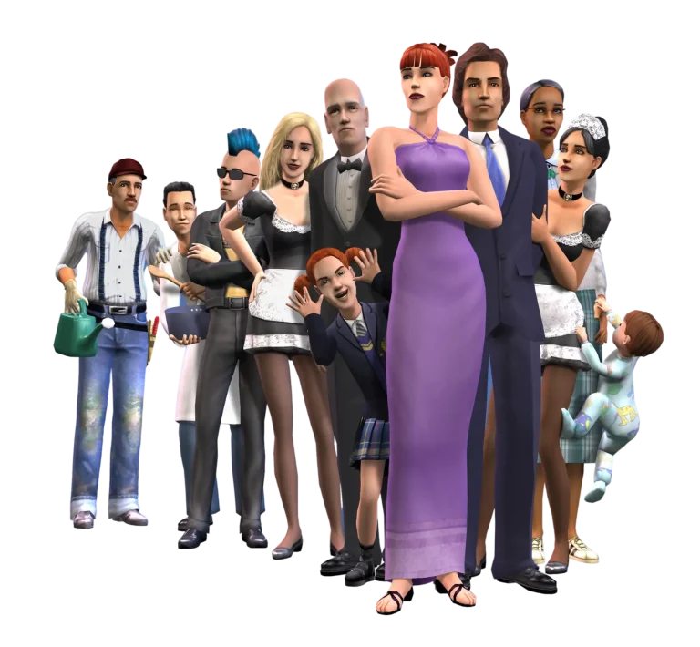 the-sims-2-main-characters-group-render