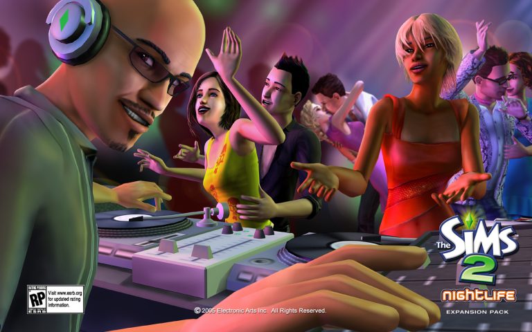 The Sims 2 Nightlife DJ Wallpaper