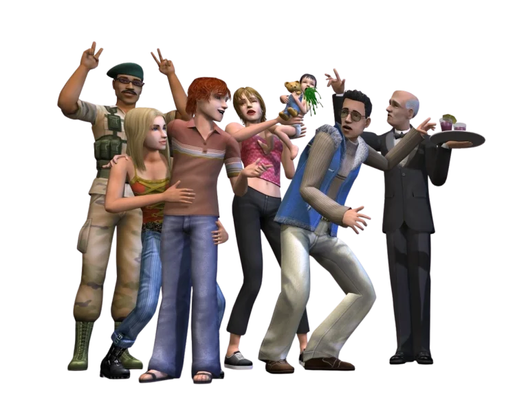 the-sims-2-party-group-render