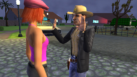 the-sims-2-psp-cowboy-conversation-outdoor-night-screenshot