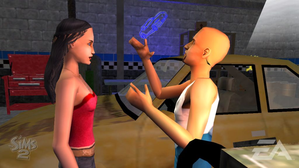 the-sims-2-psp-garage-conversation-car-thought-bubble-screenshot