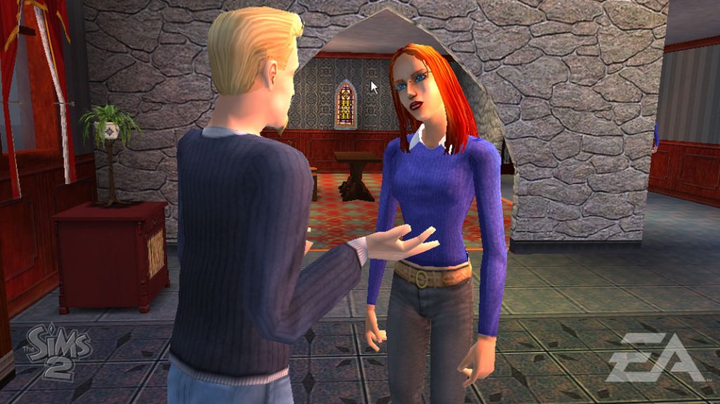 the-sims-2-psp-indoor-conversation-red-haired-woman-screenshot