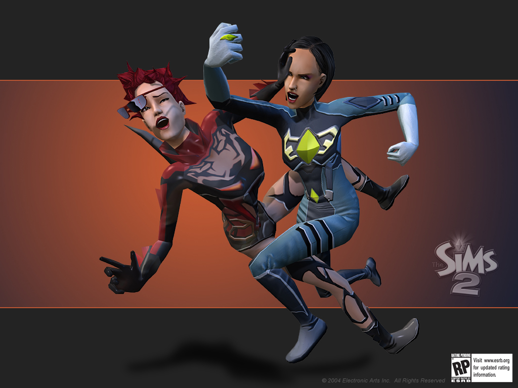 The Sims 2 Superhero wallpaper