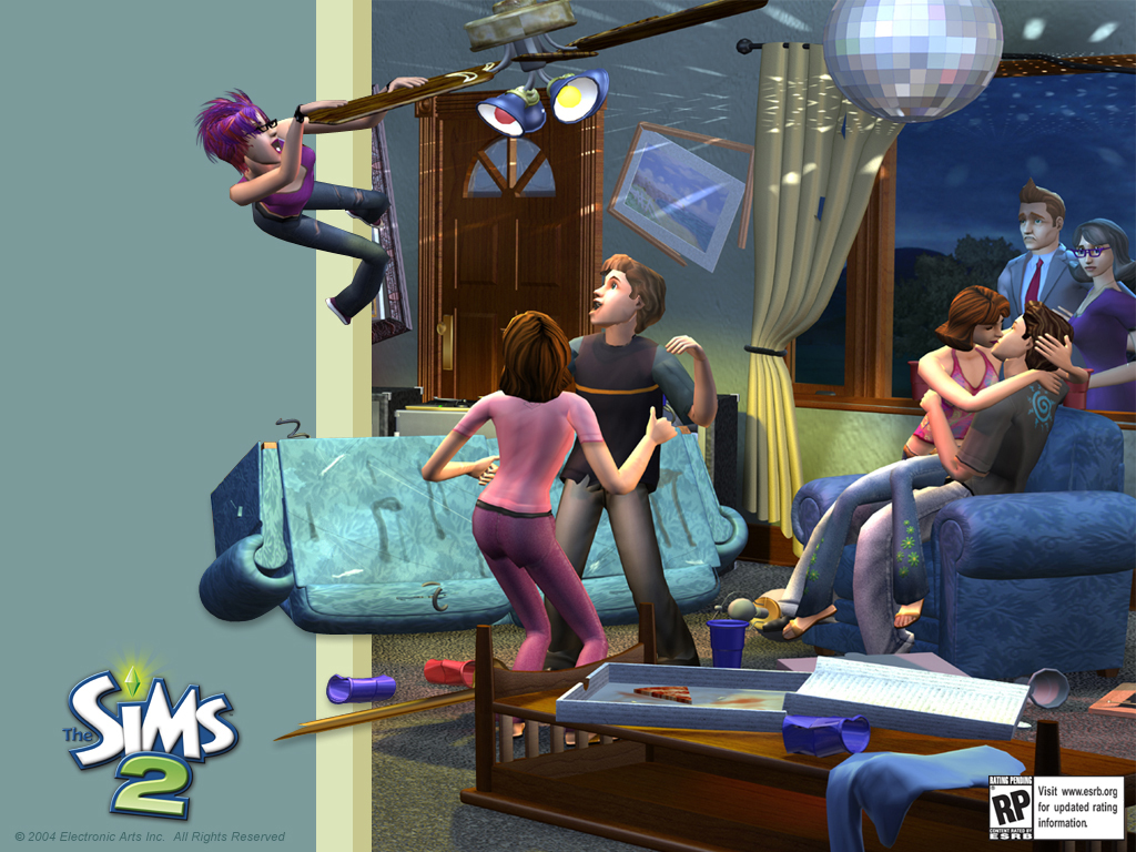 The Sims 2 Teen Party Wallpaper