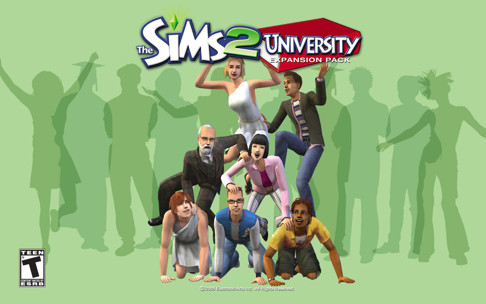 The Sims 2 University Wallpaper