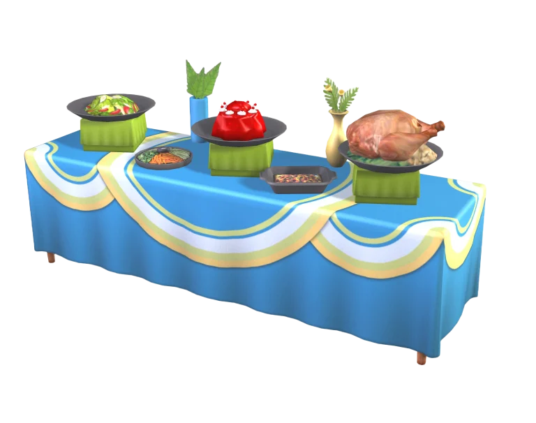 the-sims-2-celebration-render-blue-buffet-table-with-party-food