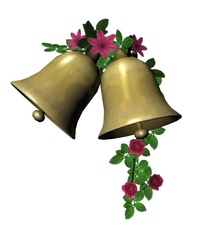 the-sims-2-celebration-render-gold-wedding-bells-with-flowers