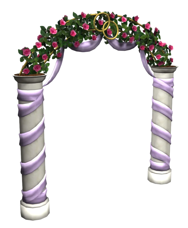 the-sims-2-celebration-render-purple-rose-wedding-arch