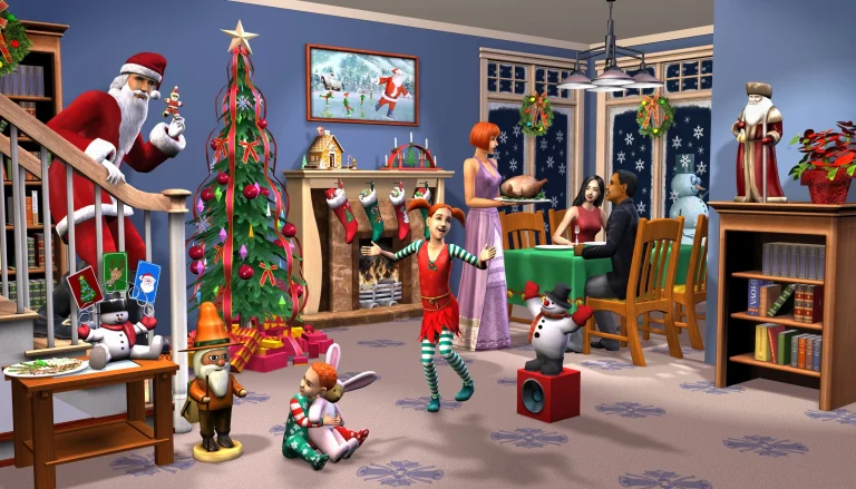 the-sims-2-happy-holiday-stuff-render-holiday-living-room-promotional-scene