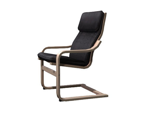 the-sims-2-ikea-home-stuff-render-black-bentwood-lounge-chair