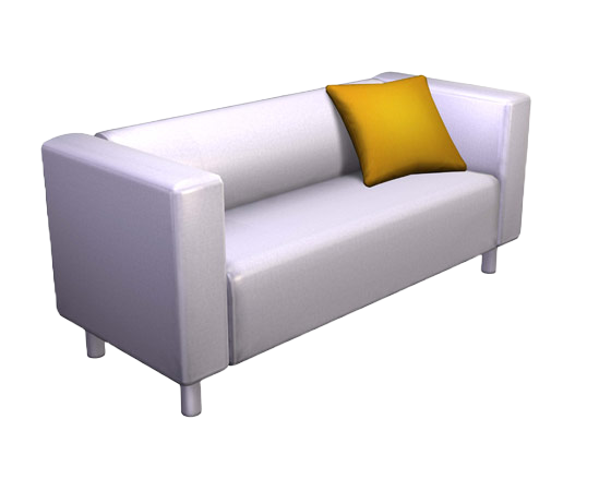 the-sims-2-ikea-home-stuff-render-white-compact-loveseat-with-yellow-pillow