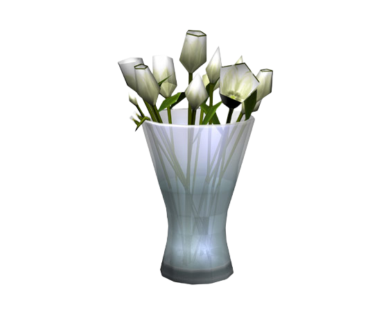 the-sims-2-ikea-home-stuff-render-white-flowers-in-glass-vase