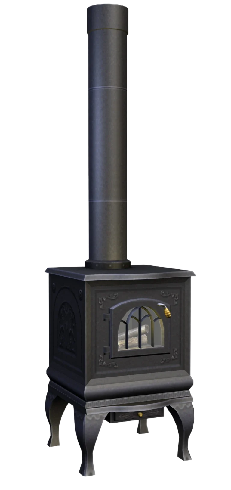 the-sims-2-kitchen-and-bath-interior-design-render-black-cast-iron-wood-stove