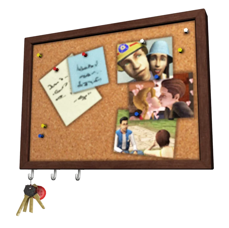 the-sims-2-kitchen-and-bath-interior-design-render-corkboard-note-collage