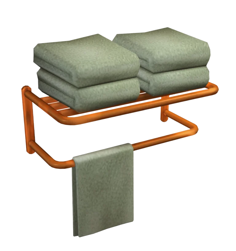 the-sims-2-kitchen-and-bath-interior-design-render-green-towels-on-wall-rack