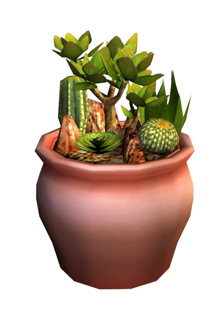 the-sims-2-mansion-and-garden-stuff-render-potted-succulent-garden