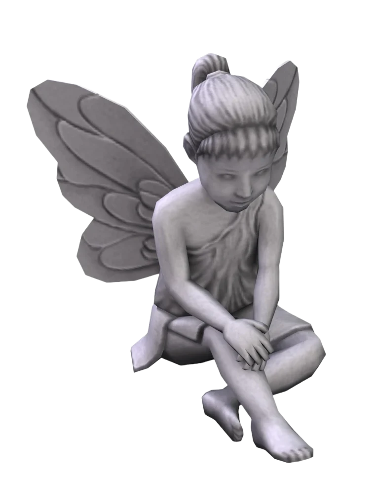the-sims-2-mansion-and-garden-stuff-render-seated-fairy-garden-statue
