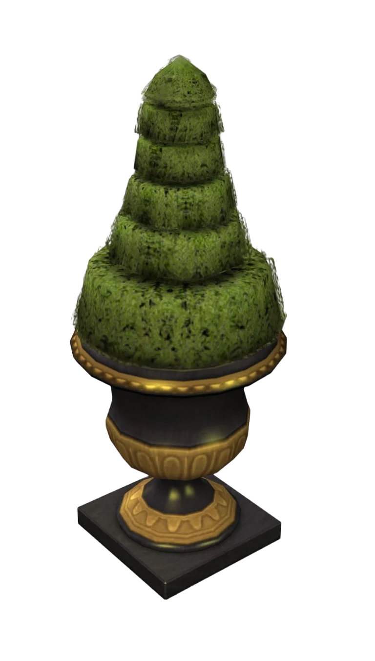 the-sims-2-mansion-and-garden-stuff-render-tiered-cone-topiary
