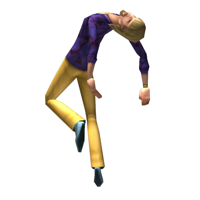 the-sims-livin-large-render-limbo-dancer-bending-backward