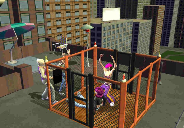the-urbz-sims-in-the-city-console-screenshot-fightcage2