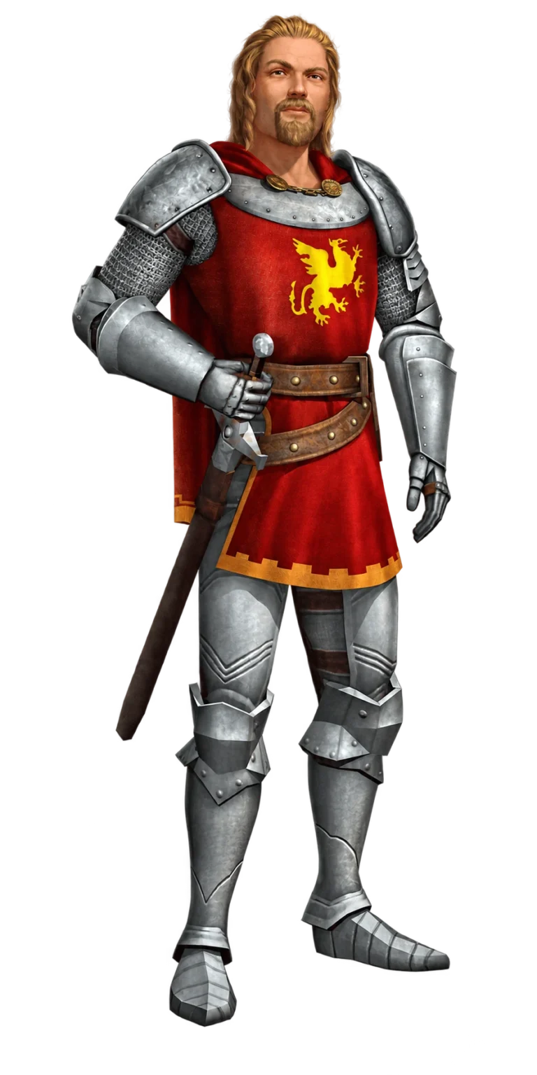 the-sims-medieval-red-griffin-armor-render